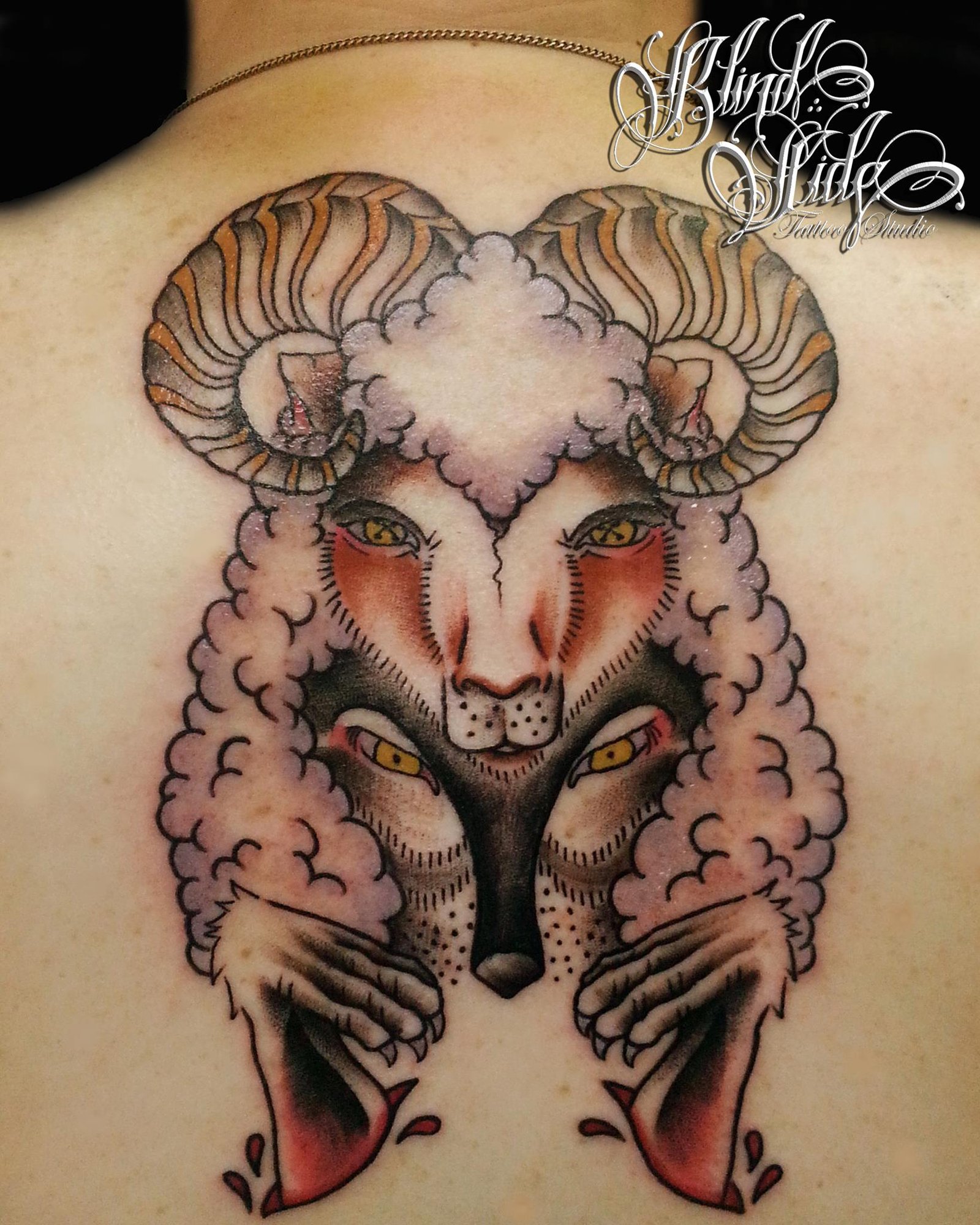 Color tattoo artwork by Blindside Tattoo