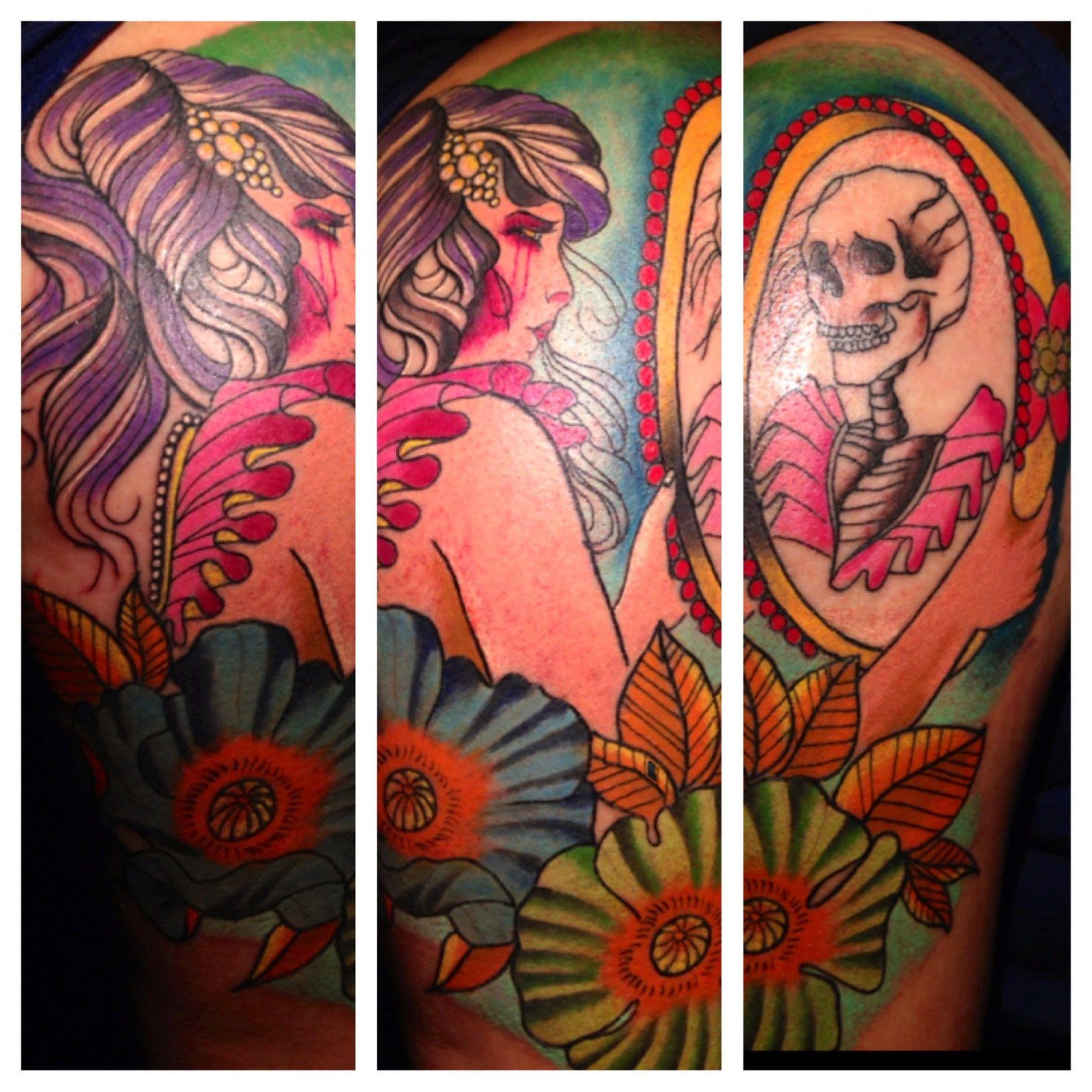 Color tattoo artwork by Blindside Tattoo