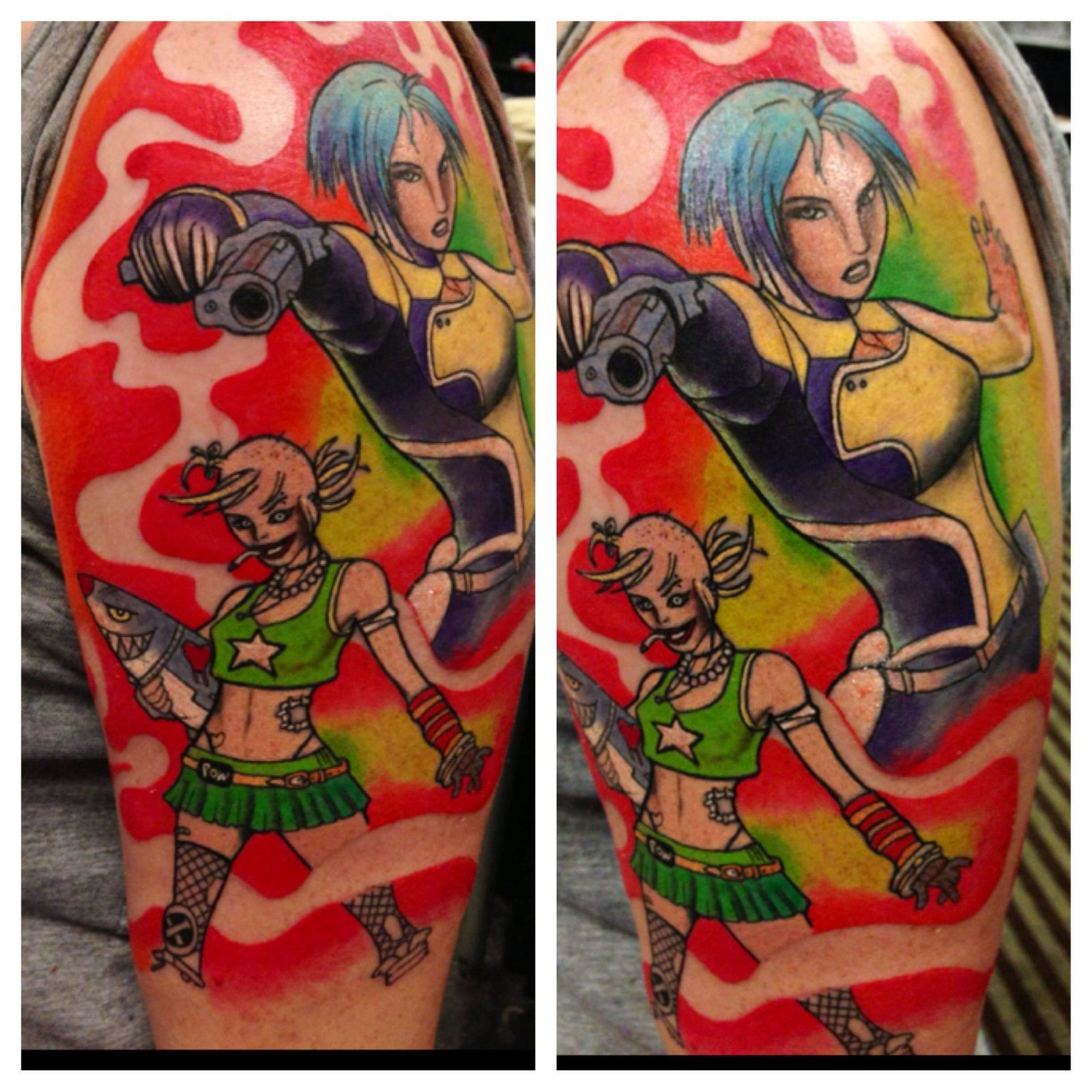 Color tattoo artwork by Blindside Tattoo