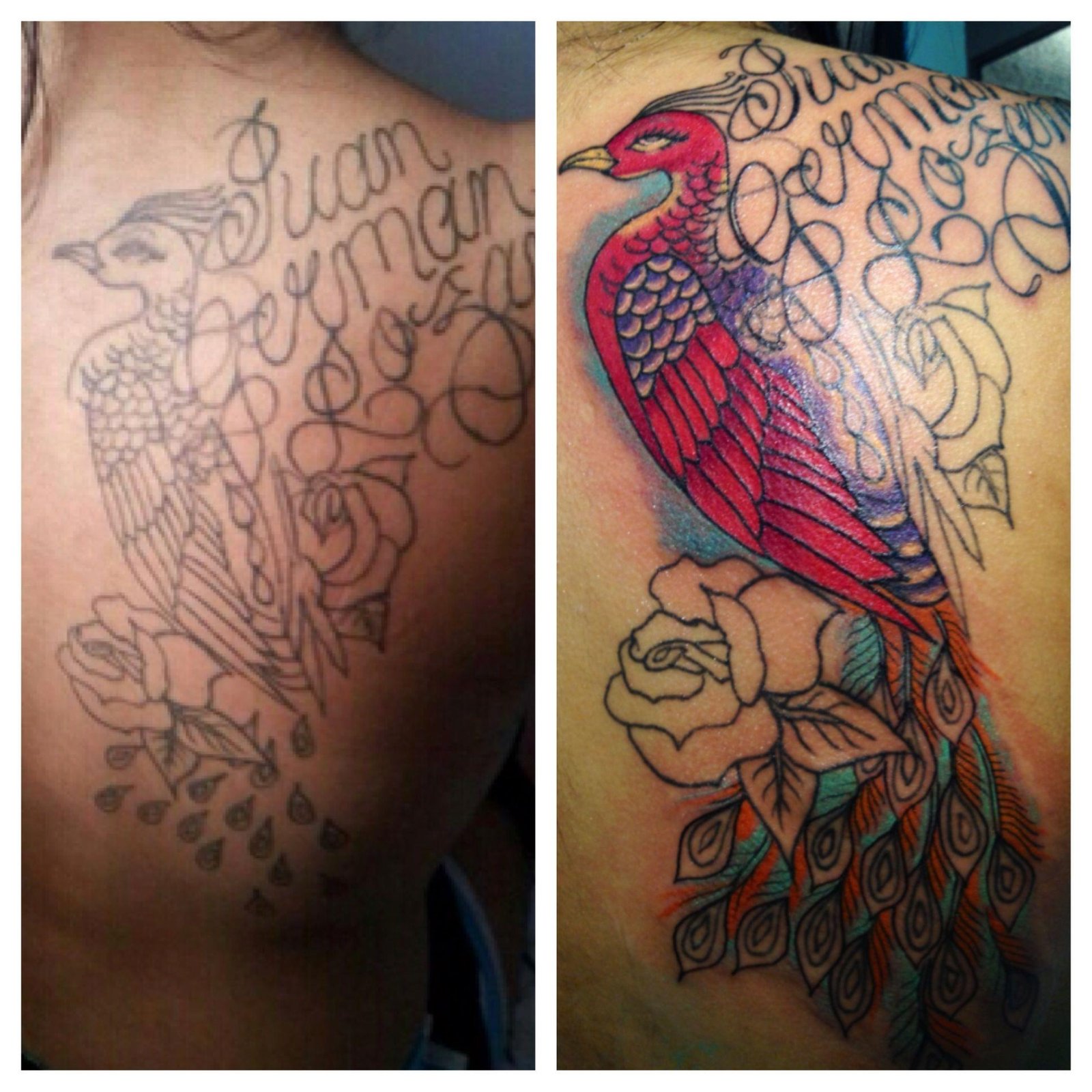 Color tattoo artwork by Blindside Tattoo