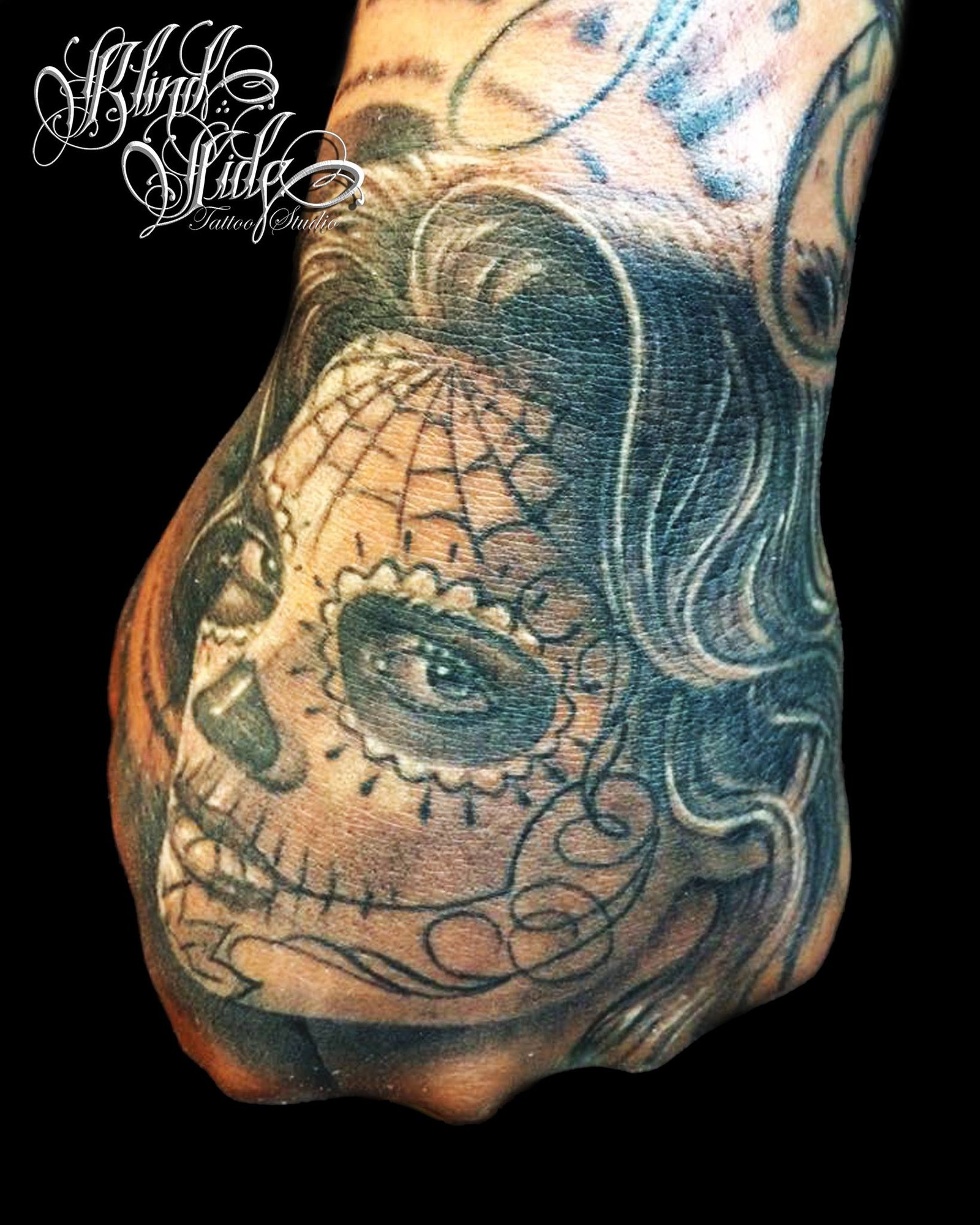Color tattoo artwork by Blindside Tattoo