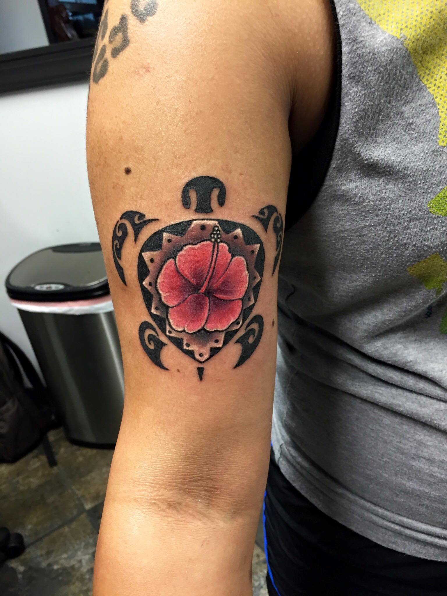 Color tattoo artwork by Blindside Tattoo