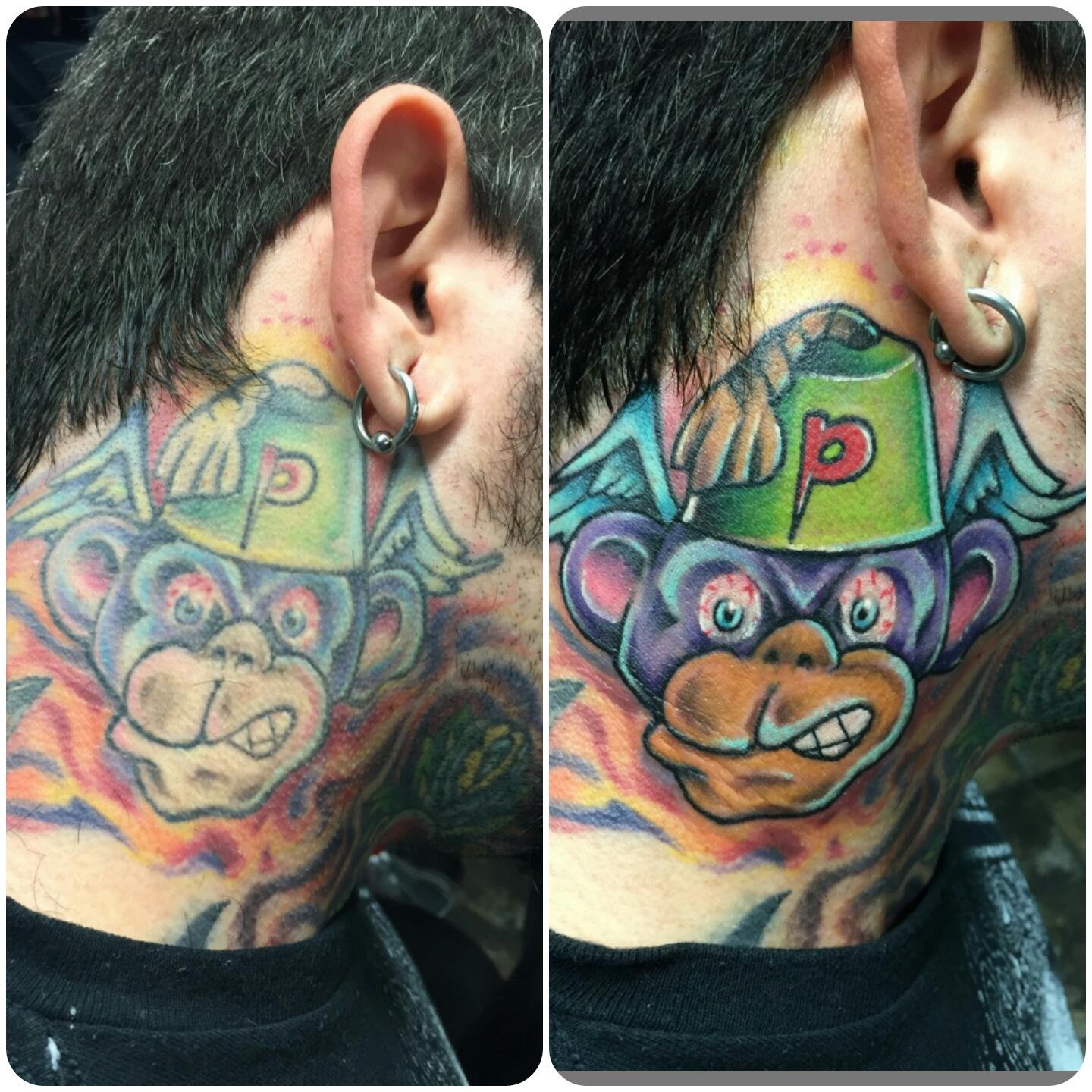 Color tattoo artwork by Blindside Tattoo