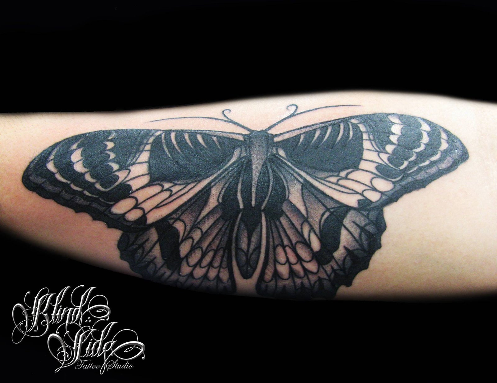 Black & grey tattoo artwork by Blindside Tattoo