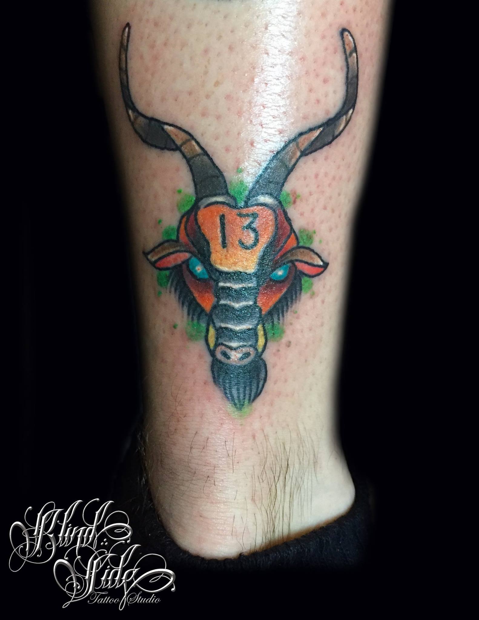 Black & grey tattoo artwork by Blindside Tattoo