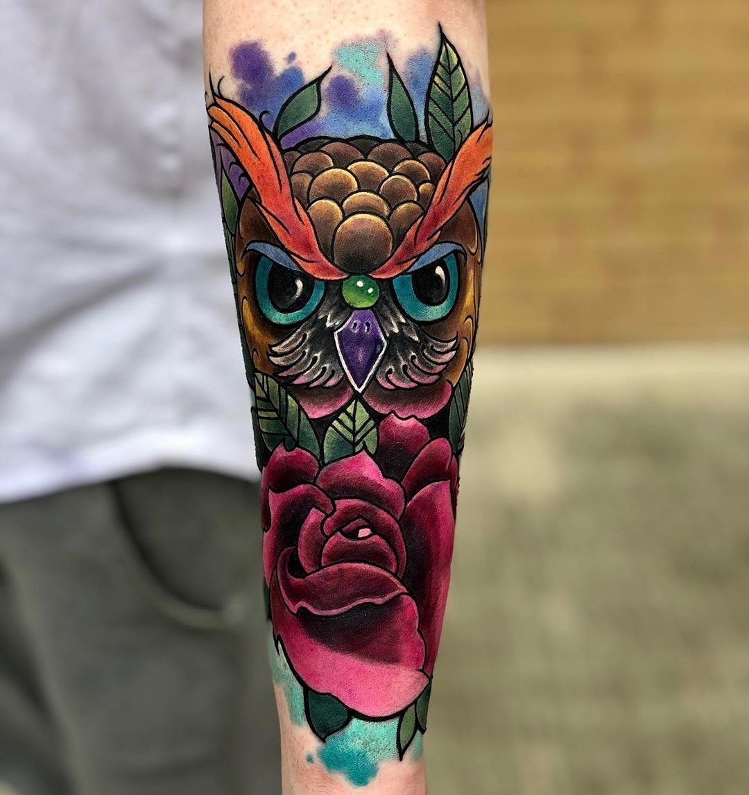 Color tattoo artwork by Blindside Tattoo