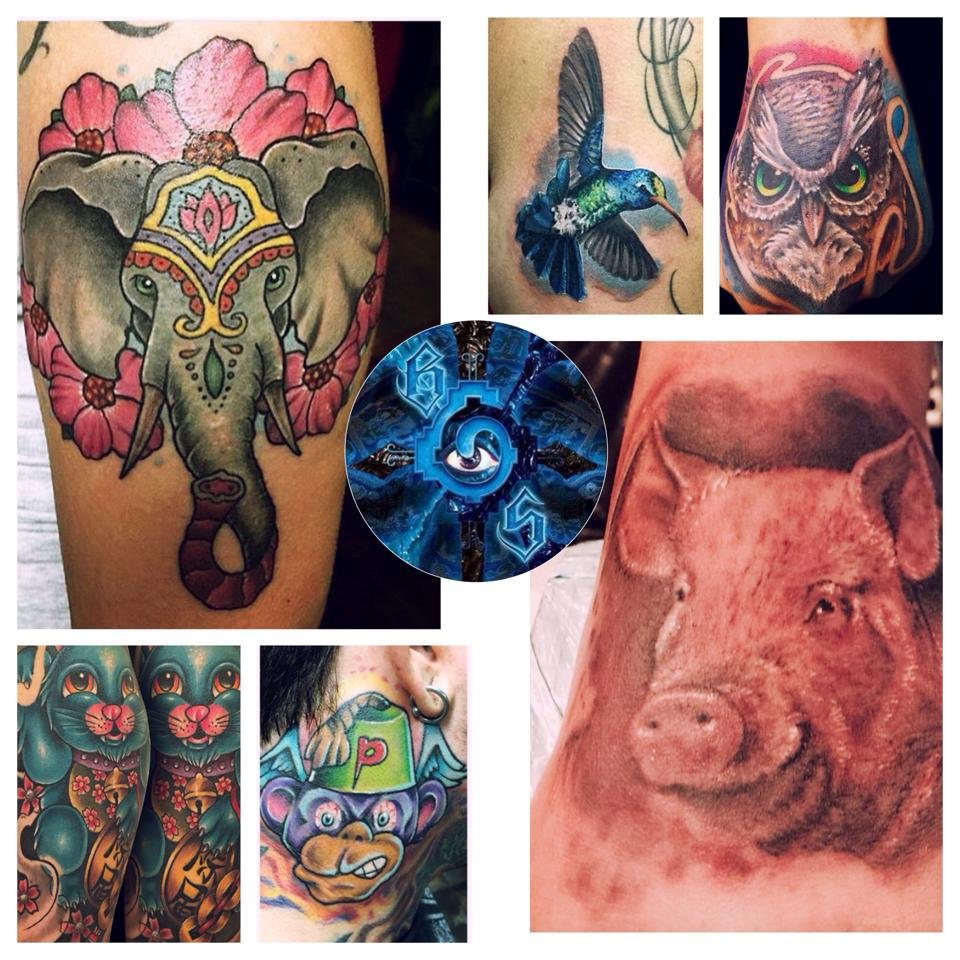 Color tattoo artwork by Blindside Tattoo
