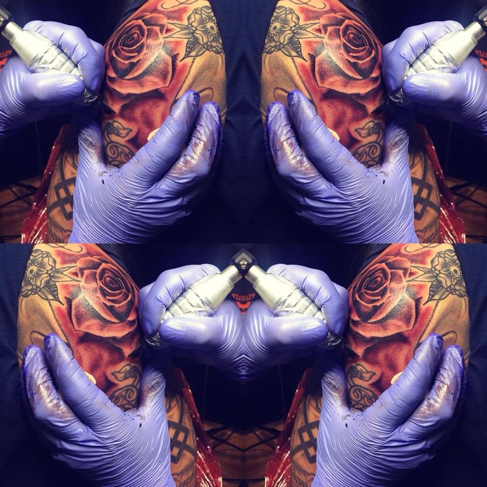 Color tattoo artwork by Blindside Tattoo