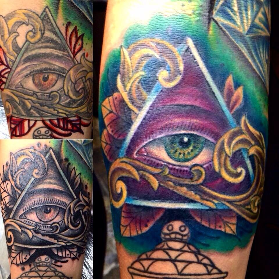 Color tattoo artwork by Blindside Tattoo