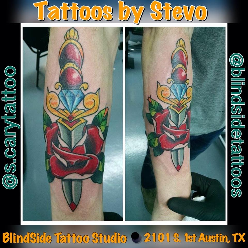 Color tattoo artwork by Blindside Tattoo