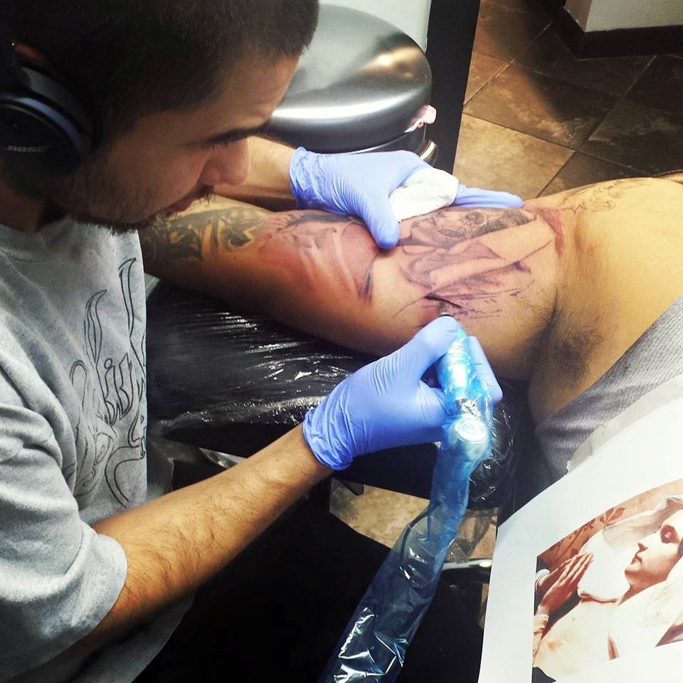 Color tattoo artwork by Blindside Tattoo