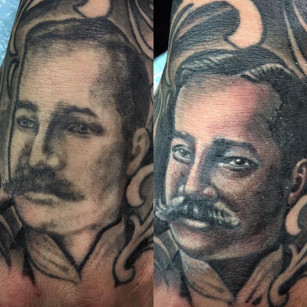 Color tattoo artwork by Blindside Tattoo