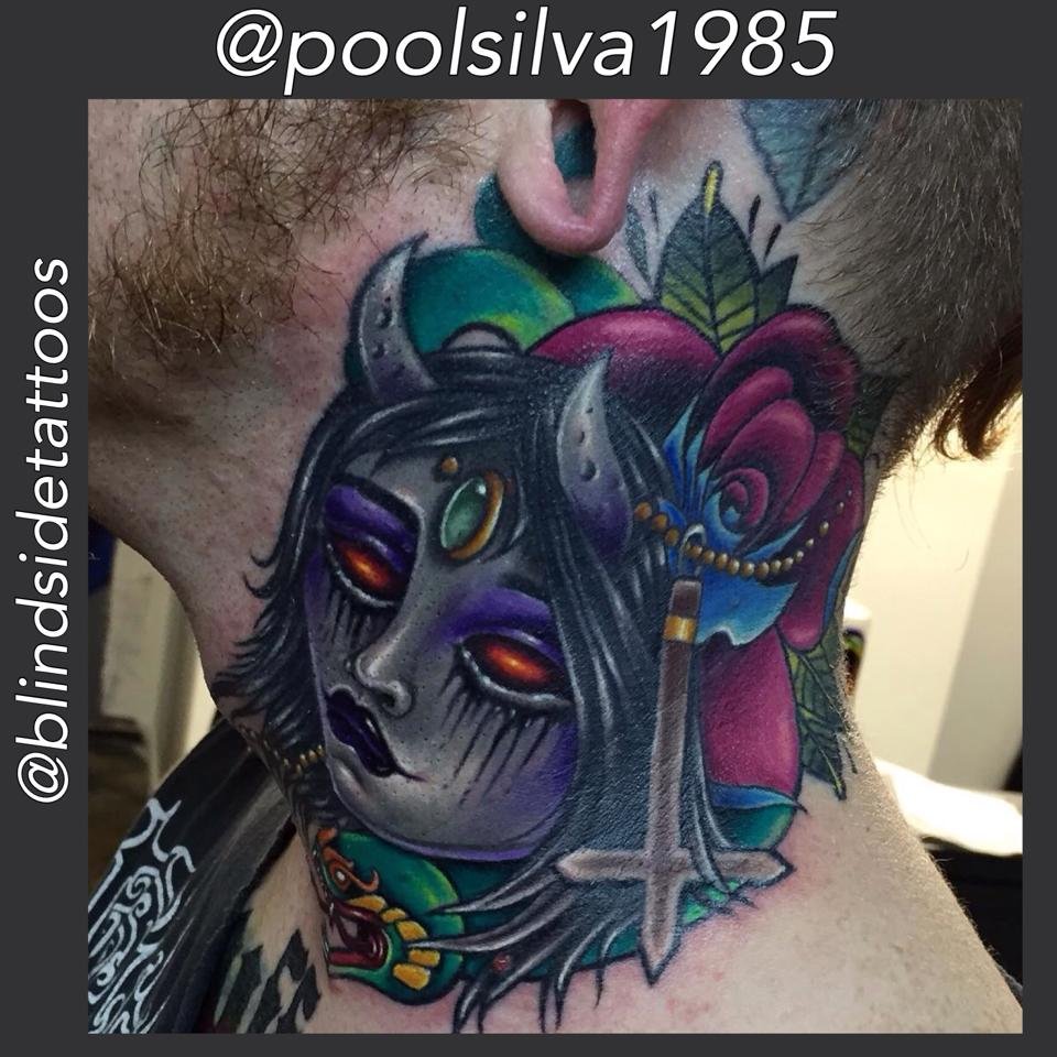 Color tattoo artwork by Blindside Tattoo