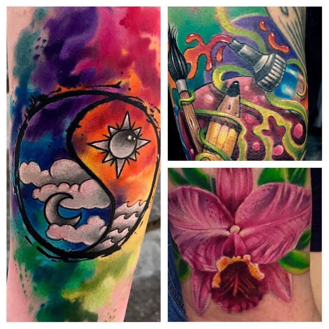 Color tattoo artwork by Blindside Tattoo